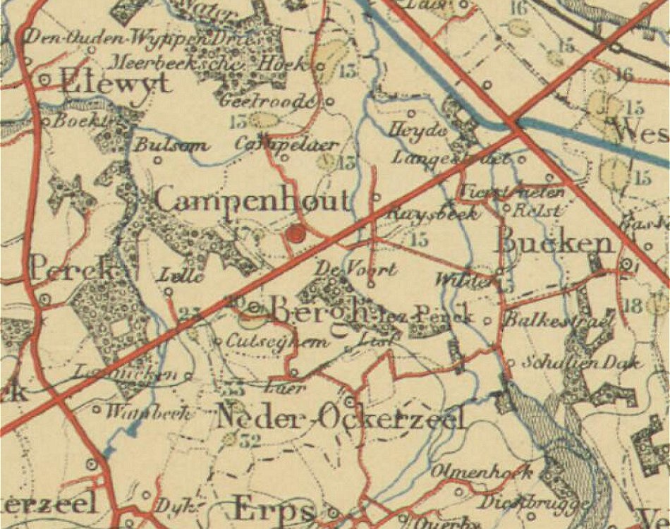 1875 - wegenkaart oorlogsdepot